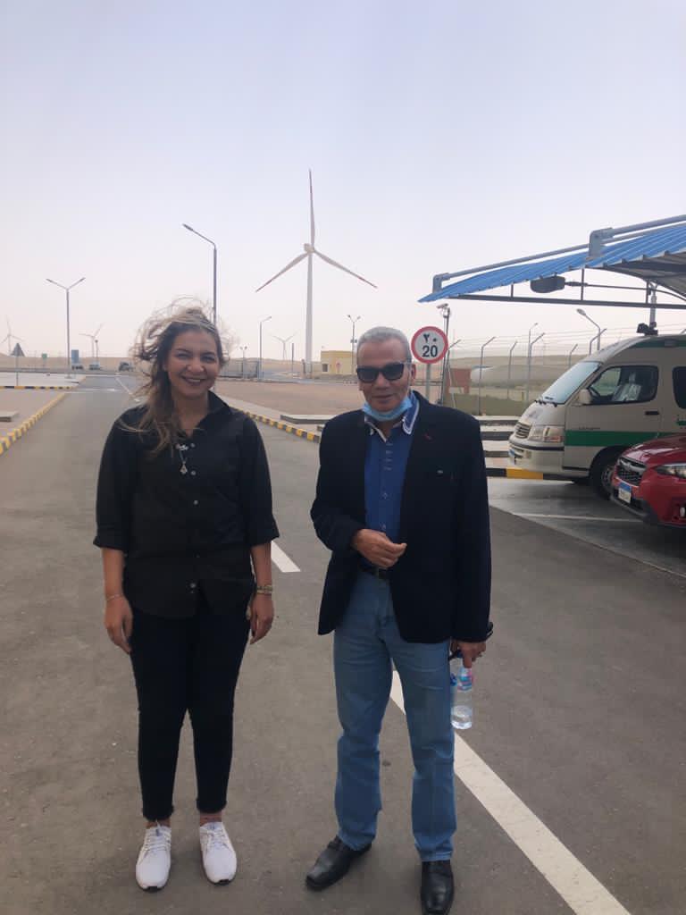 The Chairman of Ras Ghareb City Council during the project site visit.