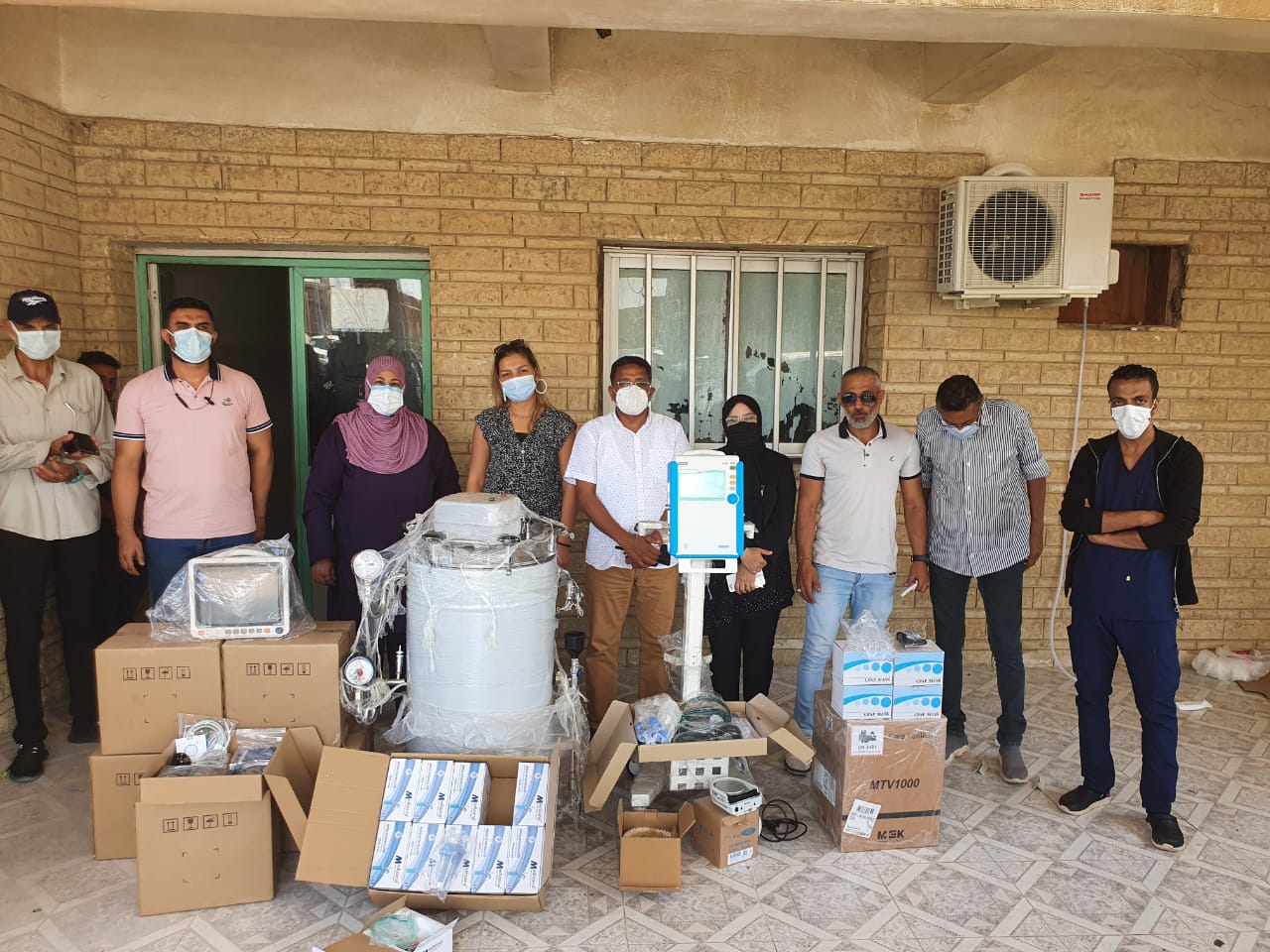 Handover of medical equipment to Ras Ghareb Hospital, June 2021.